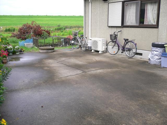 板倉町　カーポート・物置設置前